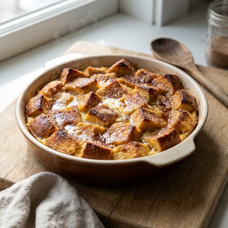 BrΓ»lΓ©ed Cinnamon Sugar French Toast Casserole