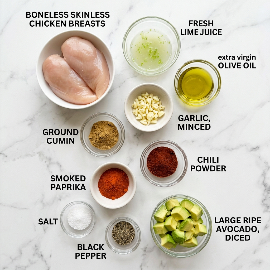 FIESTA LIME CHICKEN WITH AVOCADO