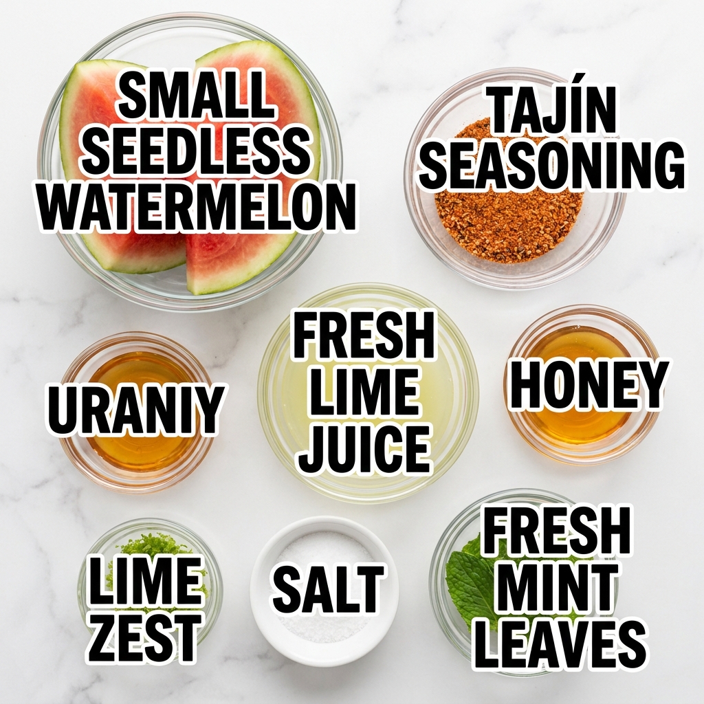Tajín Watermelon Fries with Honey Lime Dip