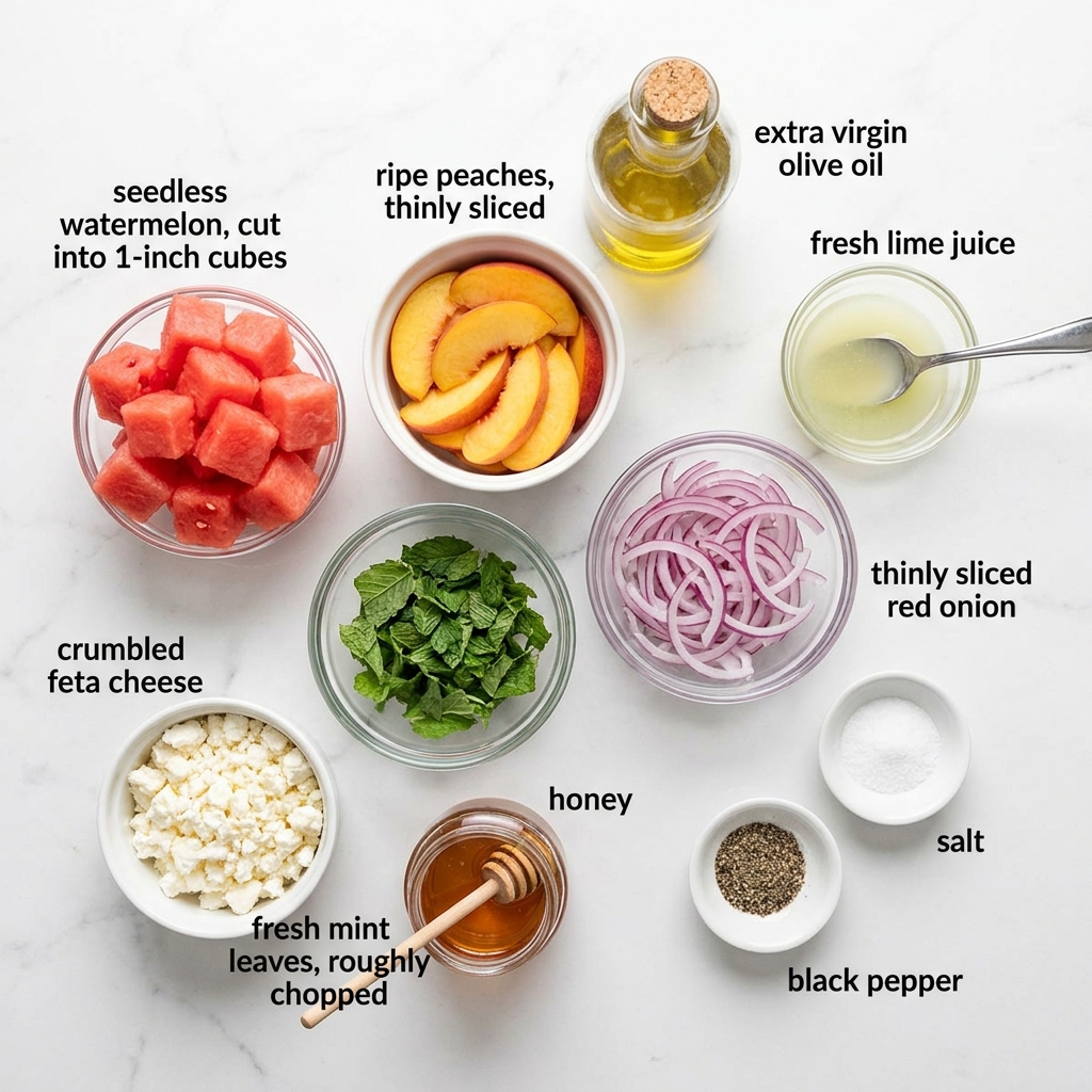The Peach Watermelon Salad That Tastes Like Summer