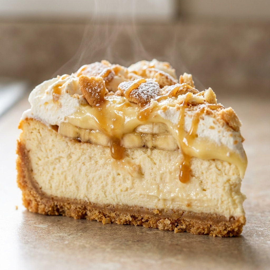 Banana Pudding Crunch Cheesecake