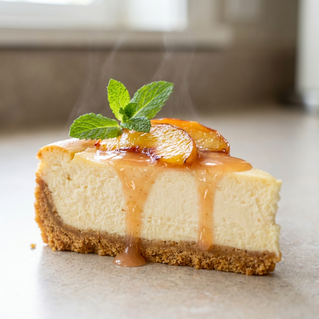 Best Peach Cheesecake Dessert