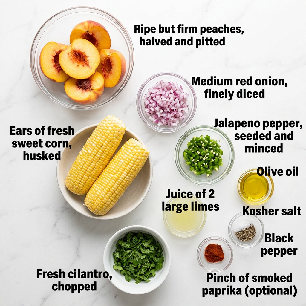 Fire-Roasted Peach Corn Salsa