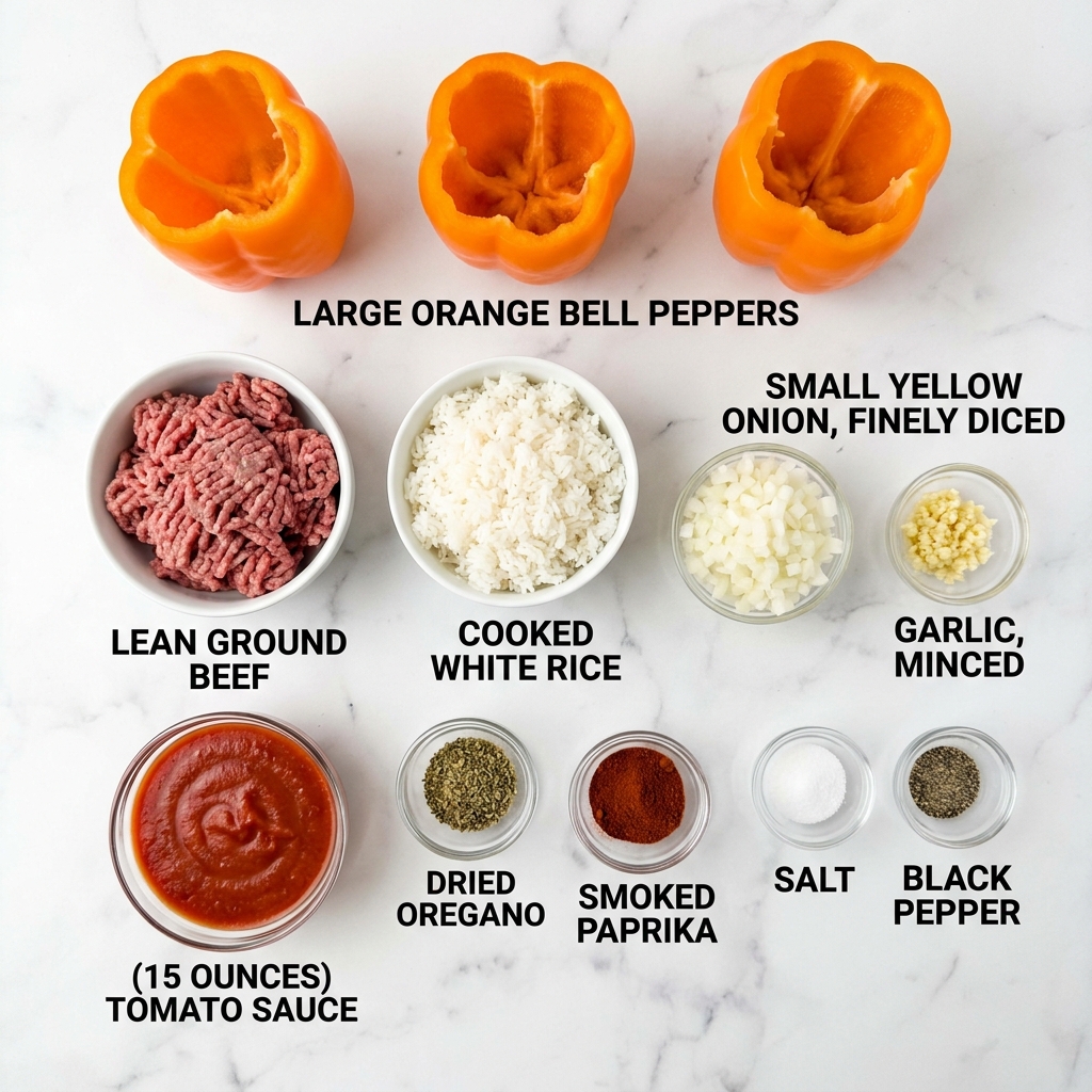 Halloween Jack-O’-Lantern Stuffed Peppers – Cute & Tasty