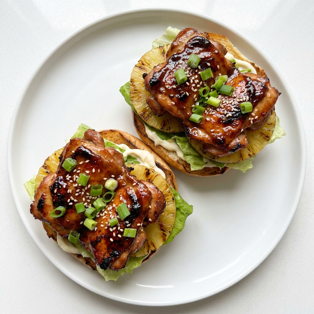 Hawaiian Teriyaki Chicken Sandwiches