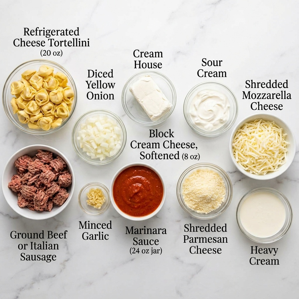 Million Dollar Baked Tortellini Casserole