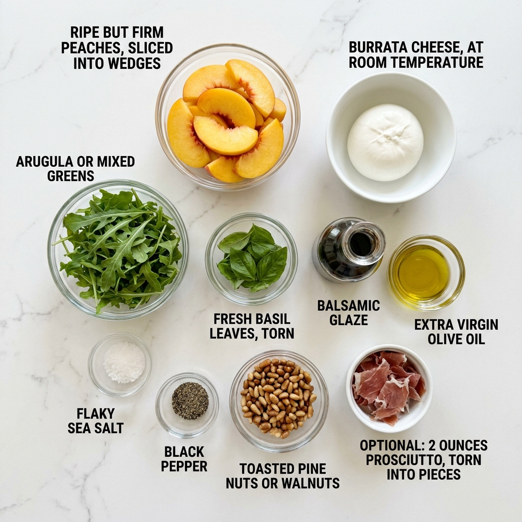 Peach Burrata Summer Salad