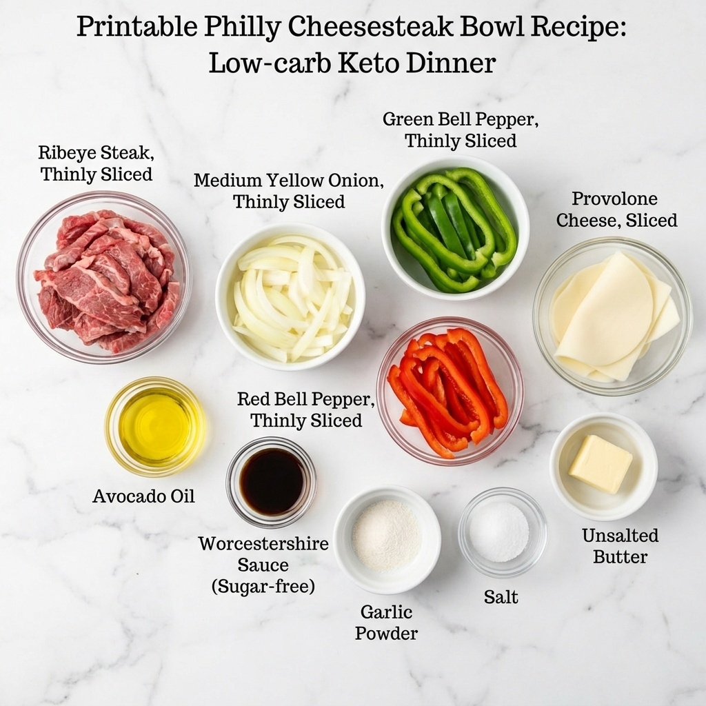 Philly Cheesesteak Bowl Recipe