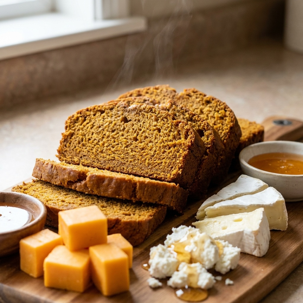 Pumpkin Bread Charcuterie Board | Cozy Fall Snack Display
