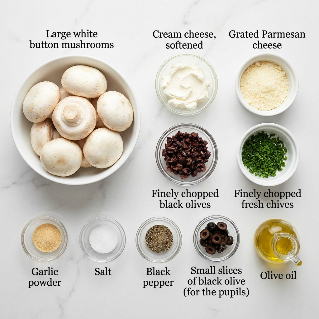 stuffed mashroom eyeballs
