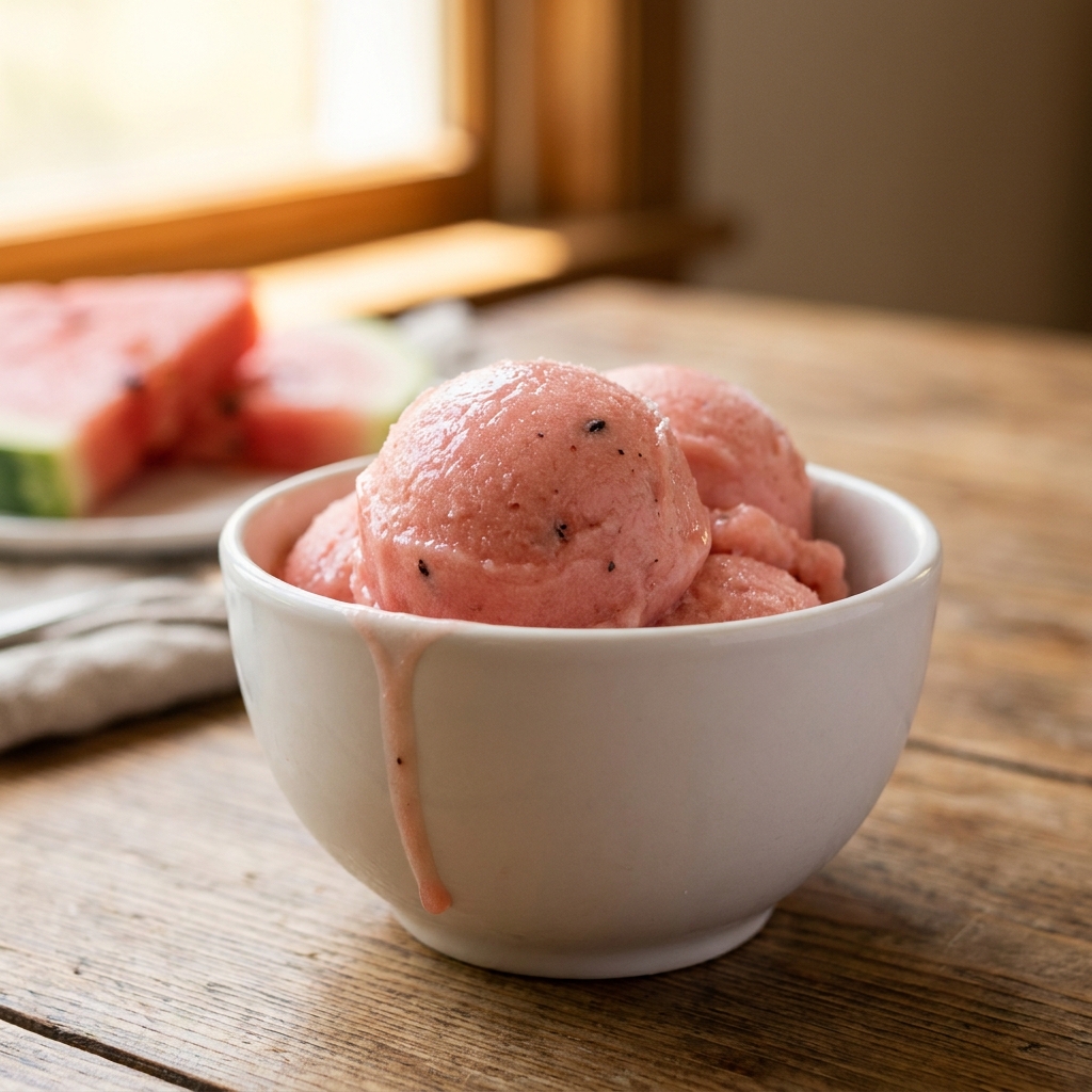3-Ingredient Watermelon Ice Cream