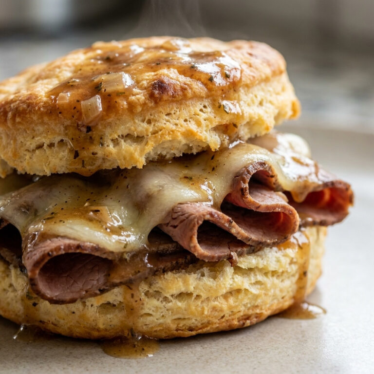 Baked french dip biscuits recipe