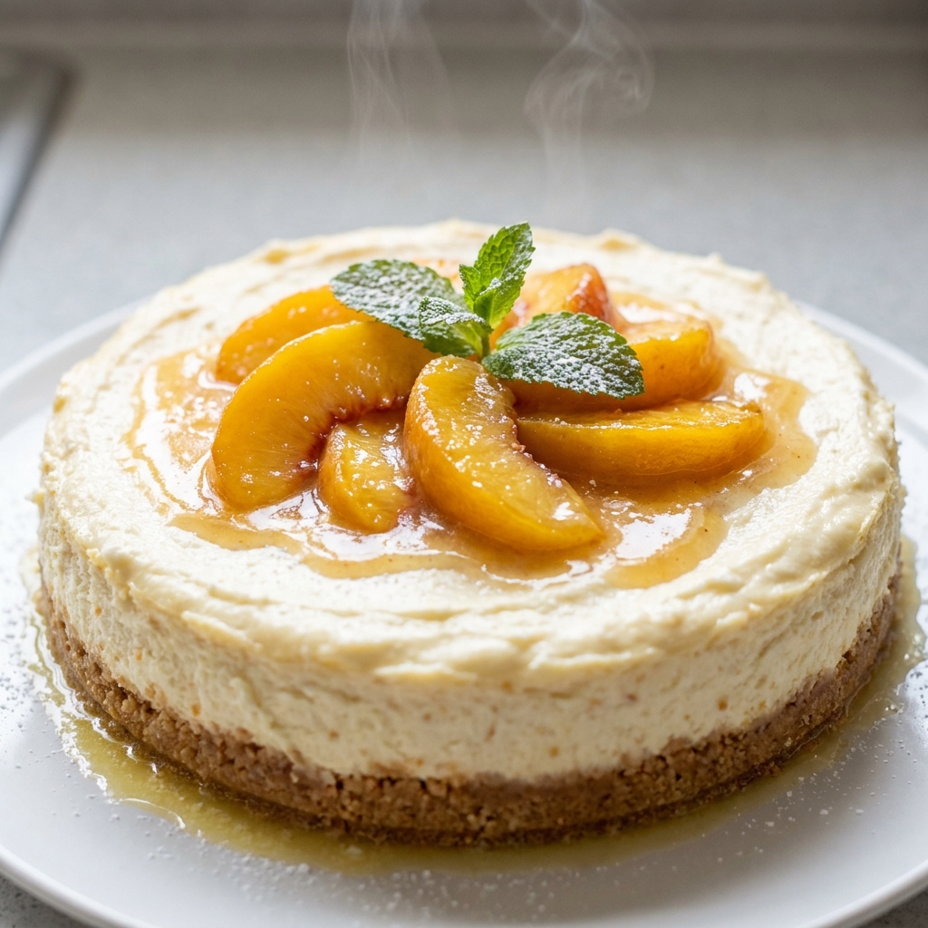 Best Peach Cheesecake Dessert