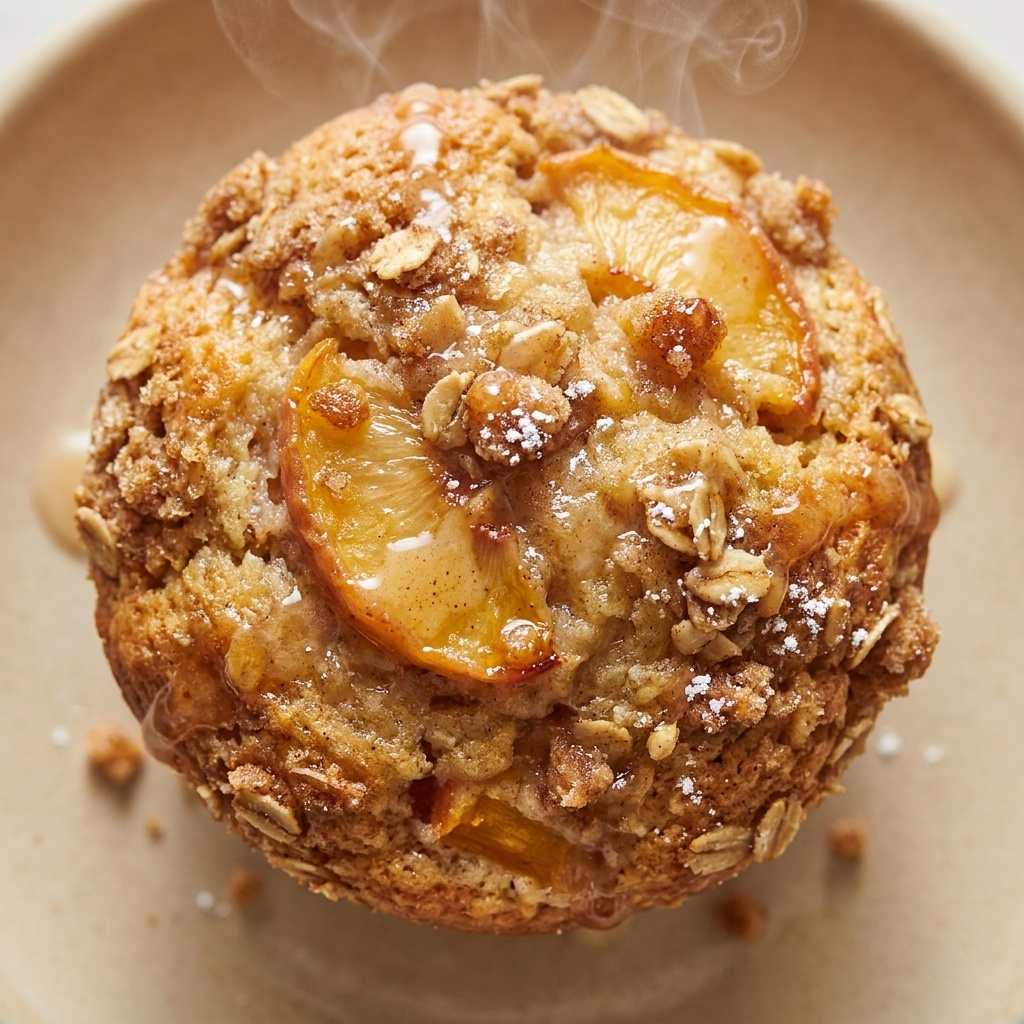 Cozy Peach Crumble Muffins Recipe