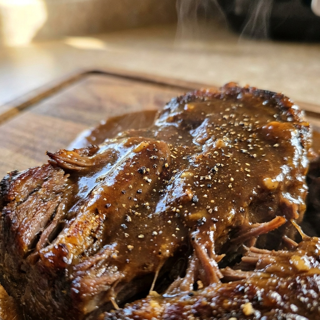 Easy Crock Pot Pot Roast (with Gravy!)