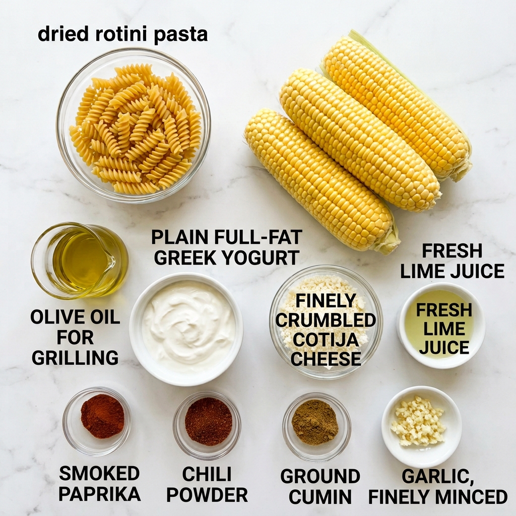Grilled Corn Elote Pasta Salad Greek Yogurt