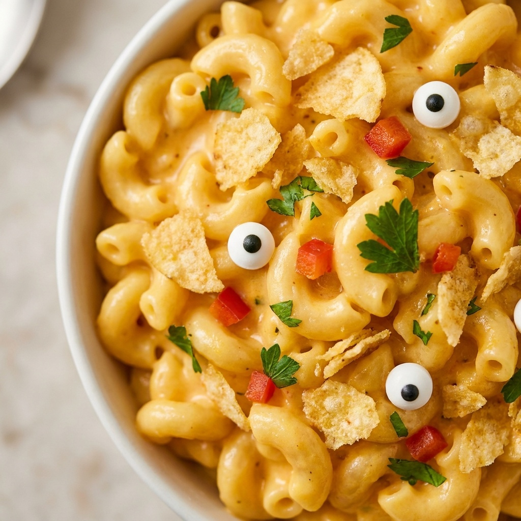 Halloween Monster Mac & Cheese