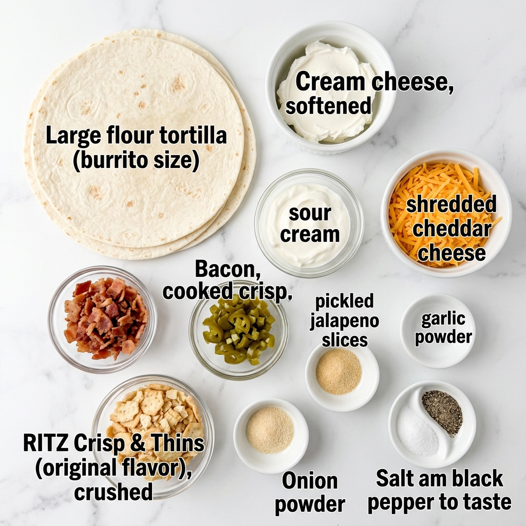 Jalapeno Popper Pinwheels – With RITZ Crisp & Thins