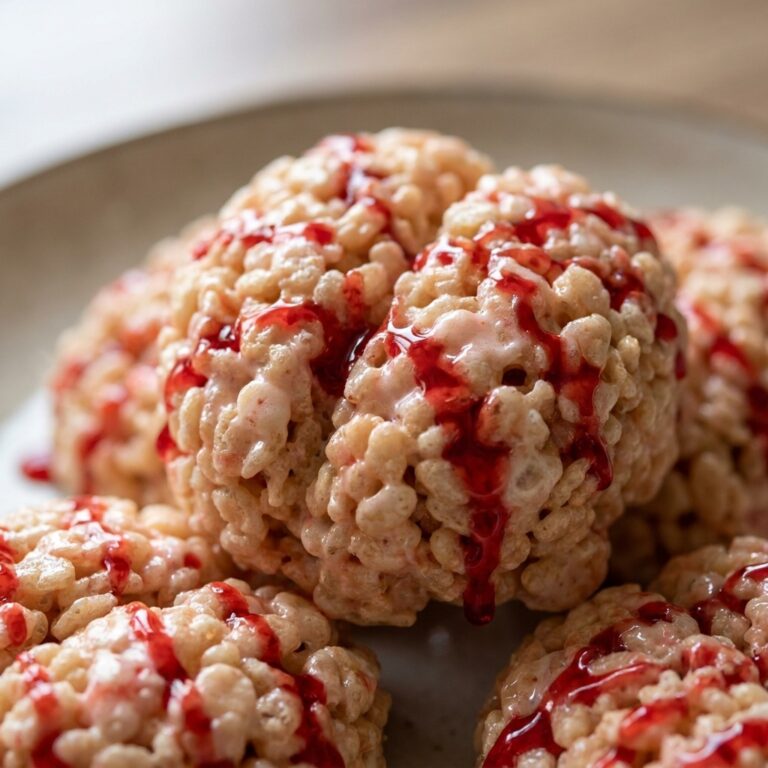 Marshmallow Rice Krispies Halloween Brains