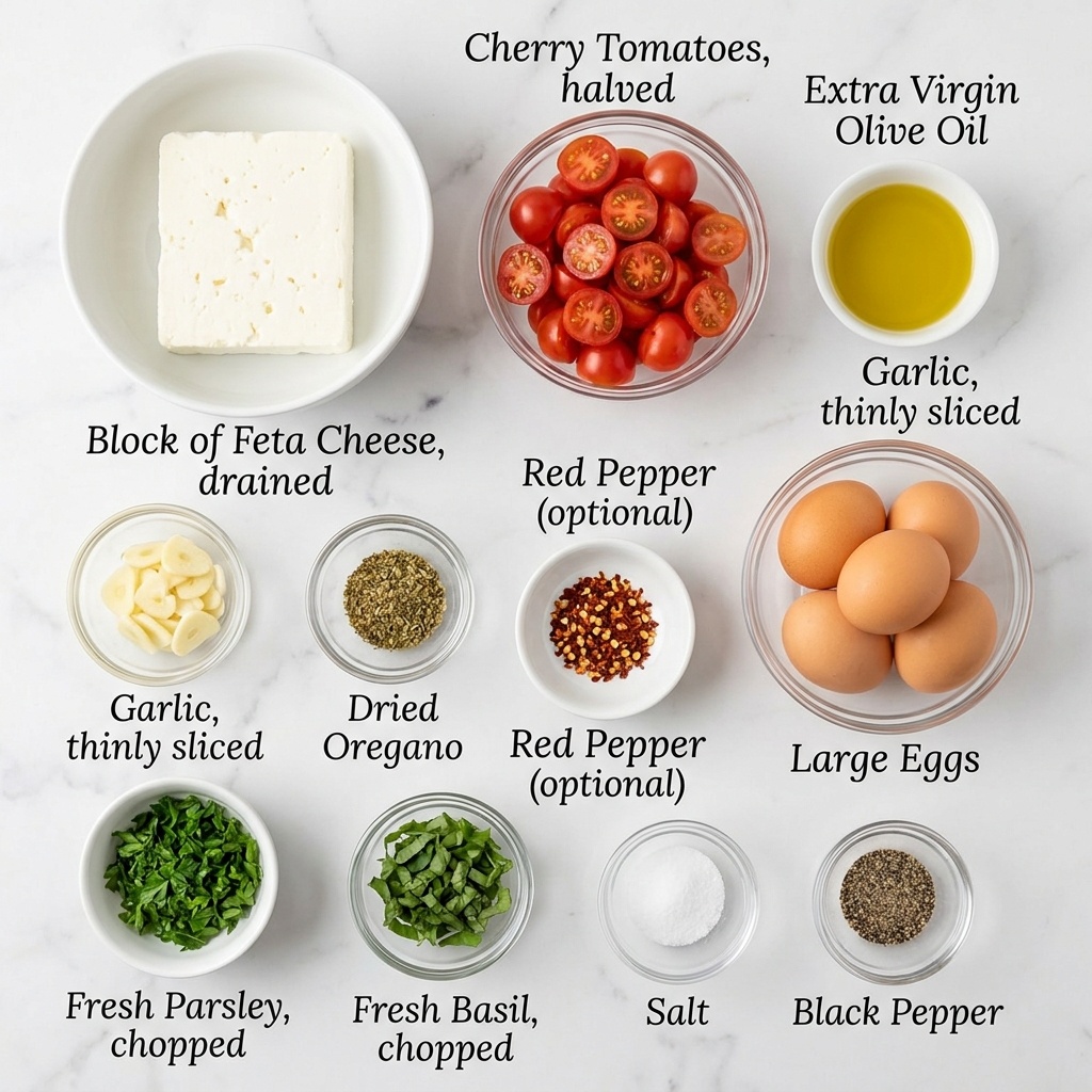 Mediterranean Baked Feta Eggs