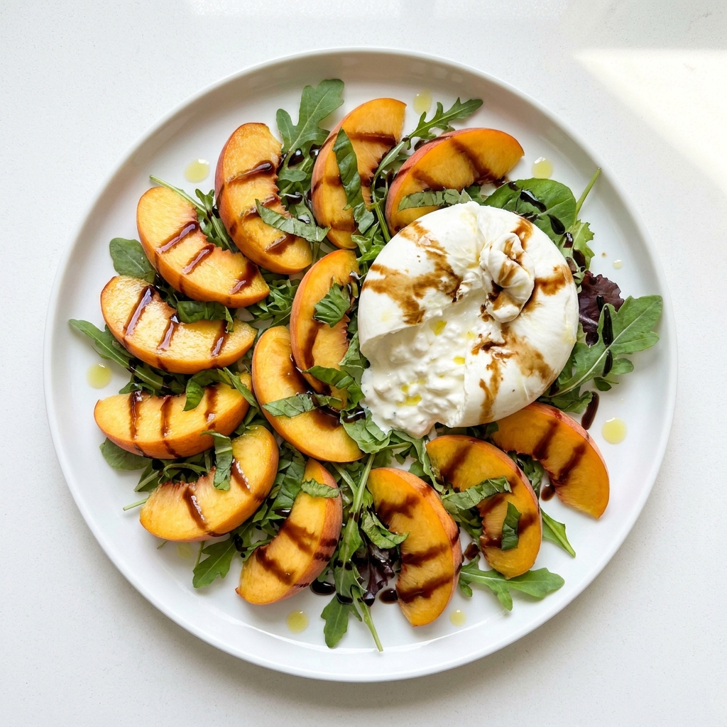 Peach Burrata Summer Salad