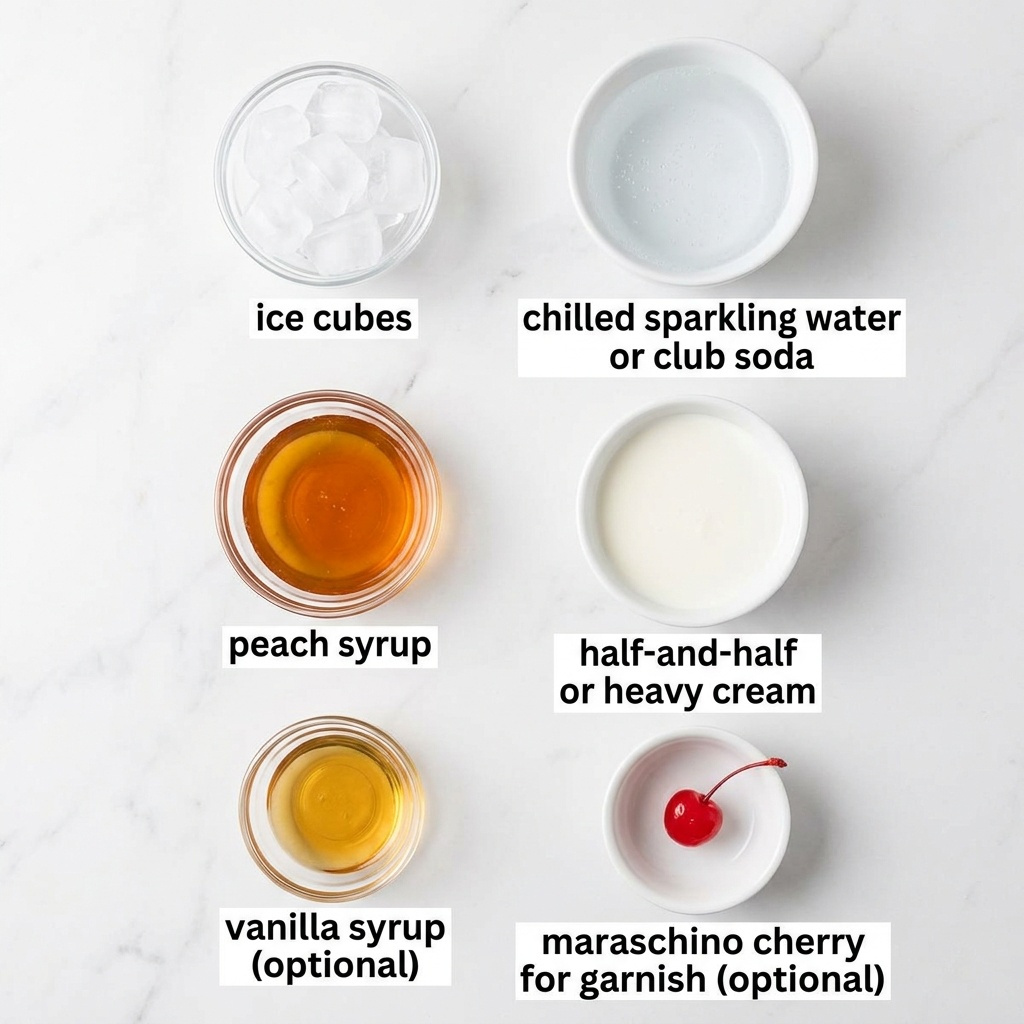 Peach Italian Cream Soda Recipe