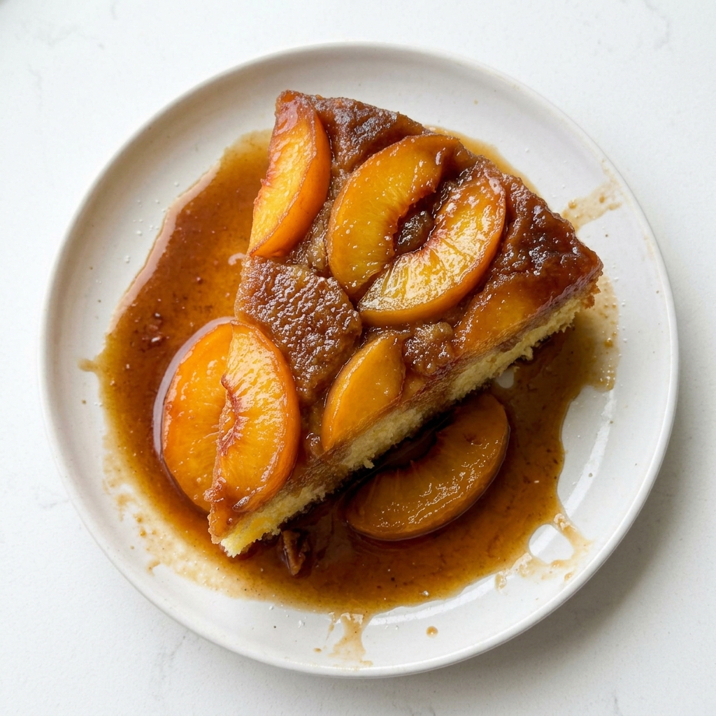 Southern Style Skillet Peach Upside Down Cake