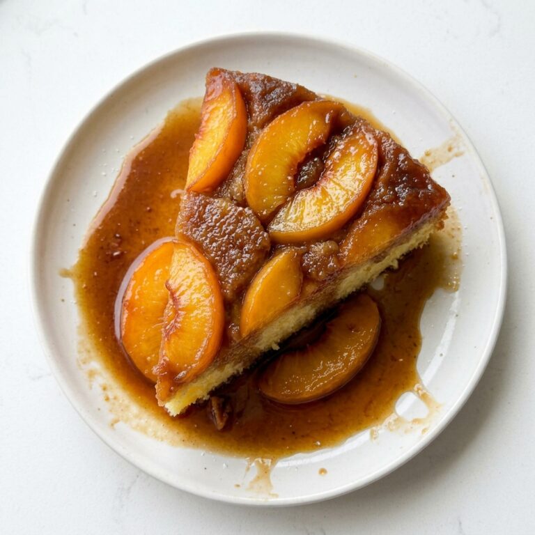 Southern Style Skillet Peach Upside Down Cake
