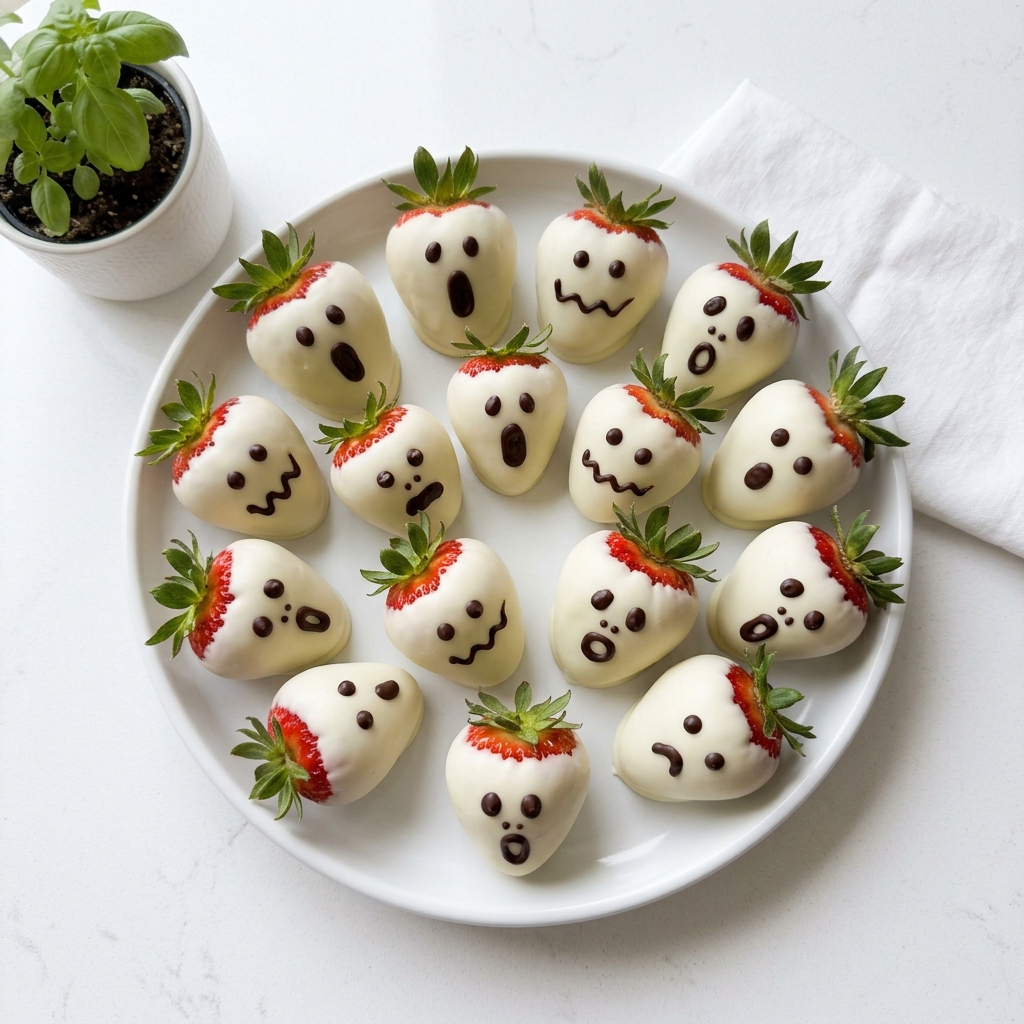 Spooky Ghost Strawberries Recipe