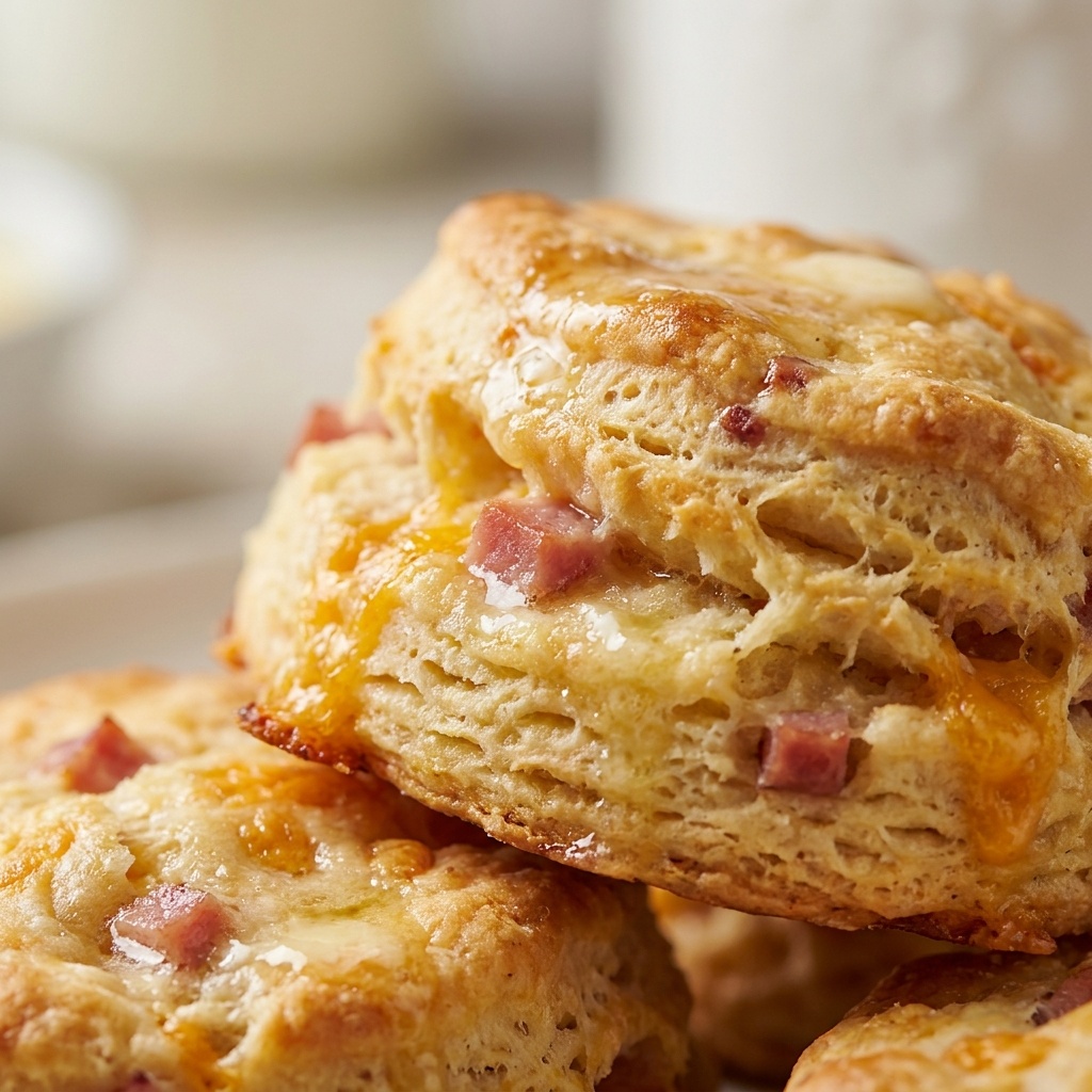 ham and cheese butter swim biscuits
