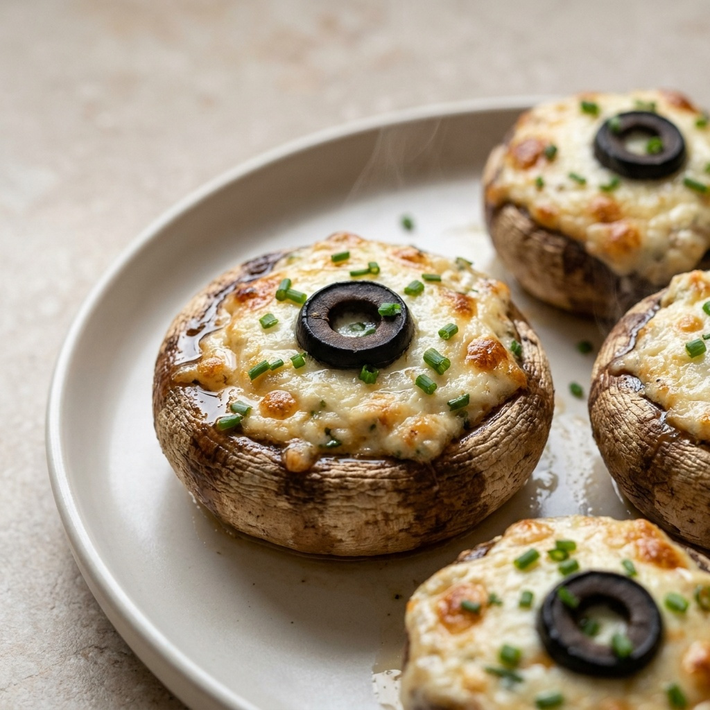 stuffed mashroom eyeballs