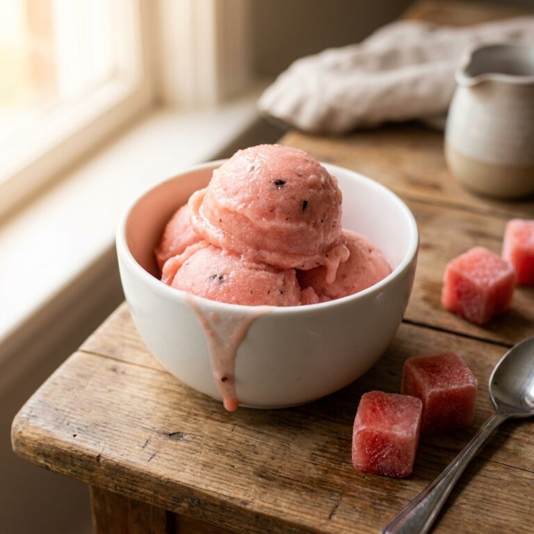 3-Ingredient Watermelon Ice Cream