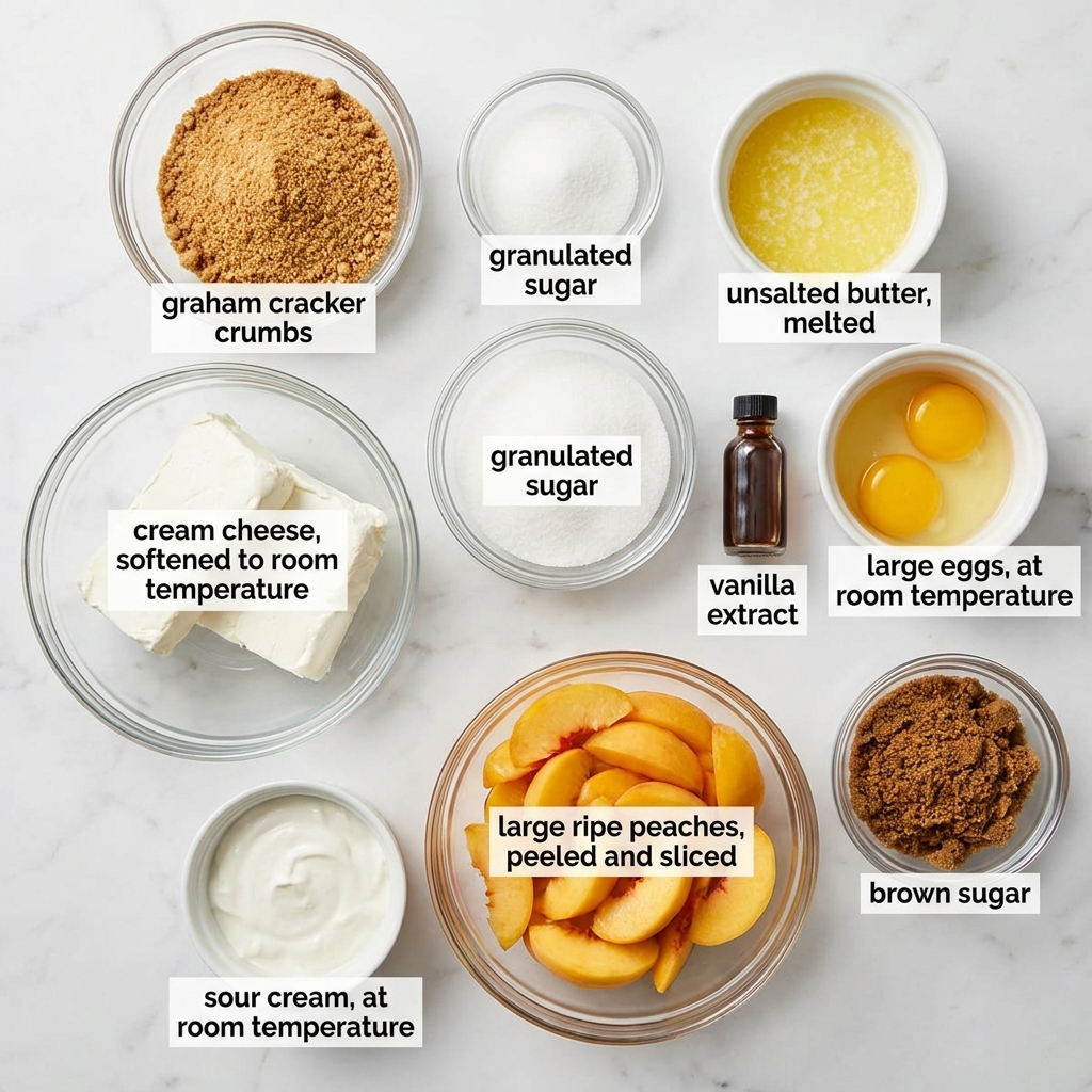 Best Peach Cheesecake Dessert