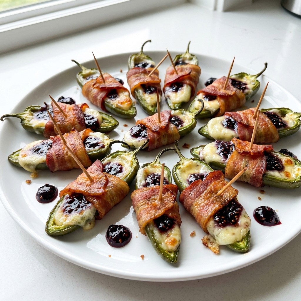 Blueberry Brie Jalapeño Poppers