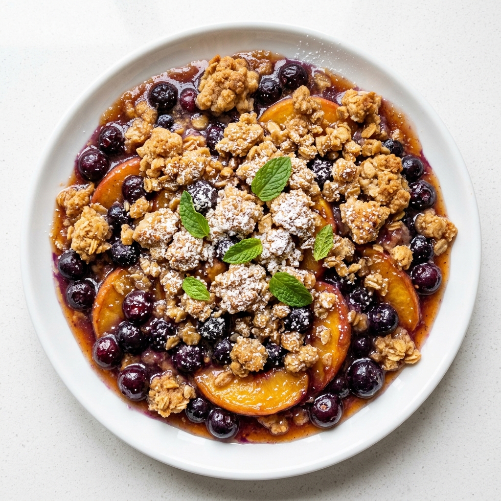 Blueberry Peach Crumble