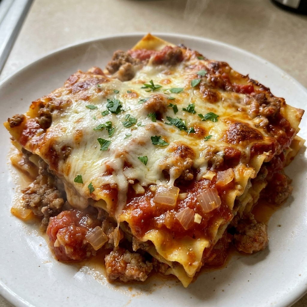 Crazy Good Lasagna easy recipe
