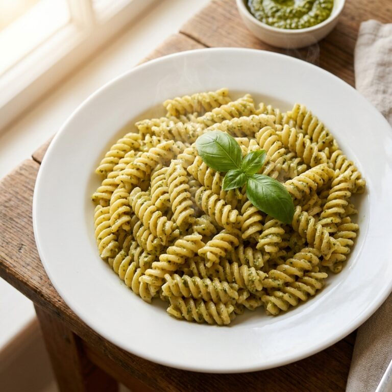 Creamy Basil Pesto Pasta Salad