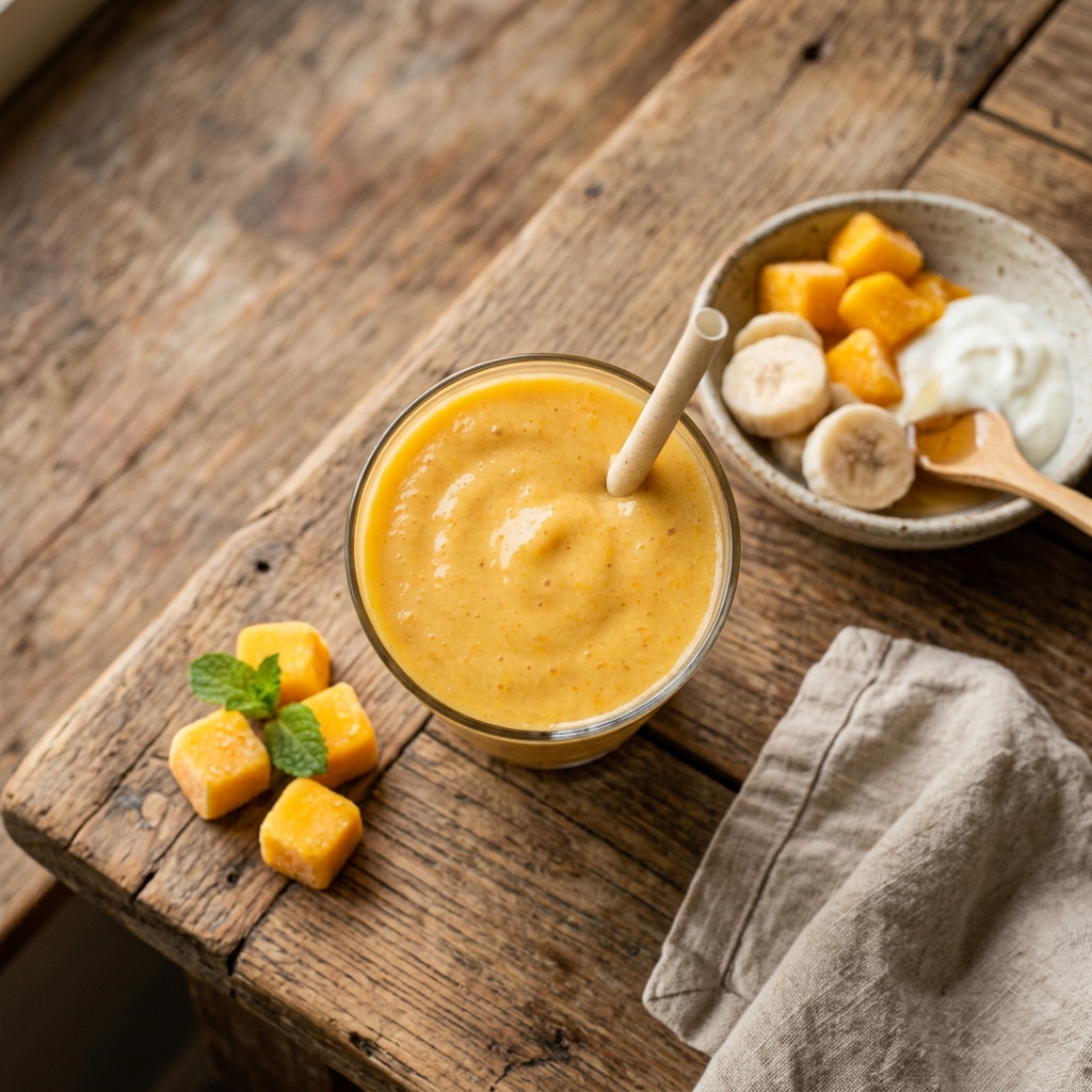 Creamy Mango Smoothie Recipe | Easy 5-Minute Healthy Drink