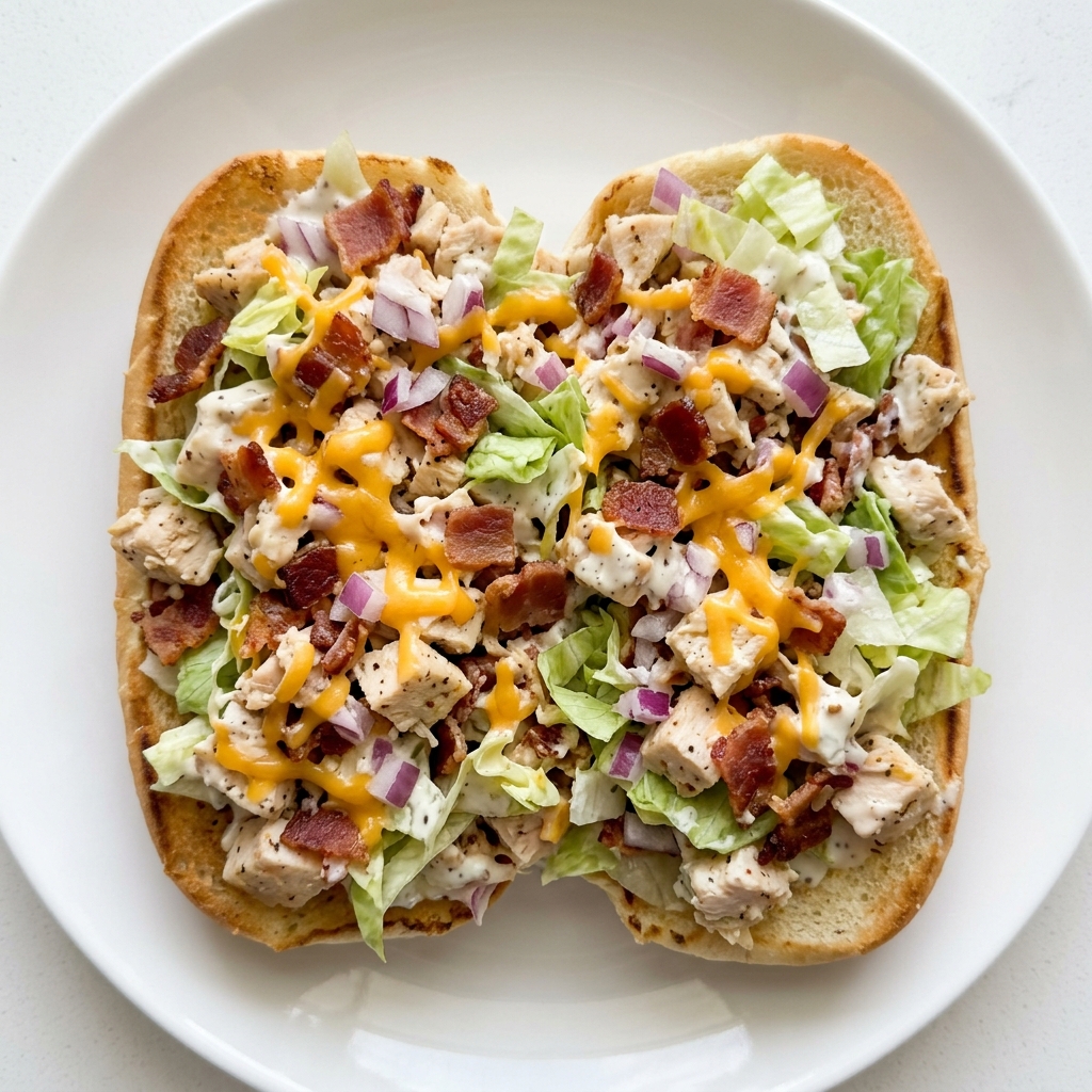 Easy Chopped Chicken Bacon Ranch Sandwich Recipe