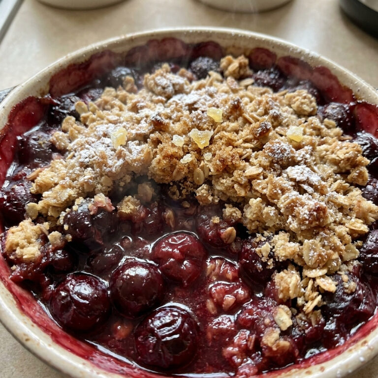 Easy Homemade Cherry Crumble Recipe