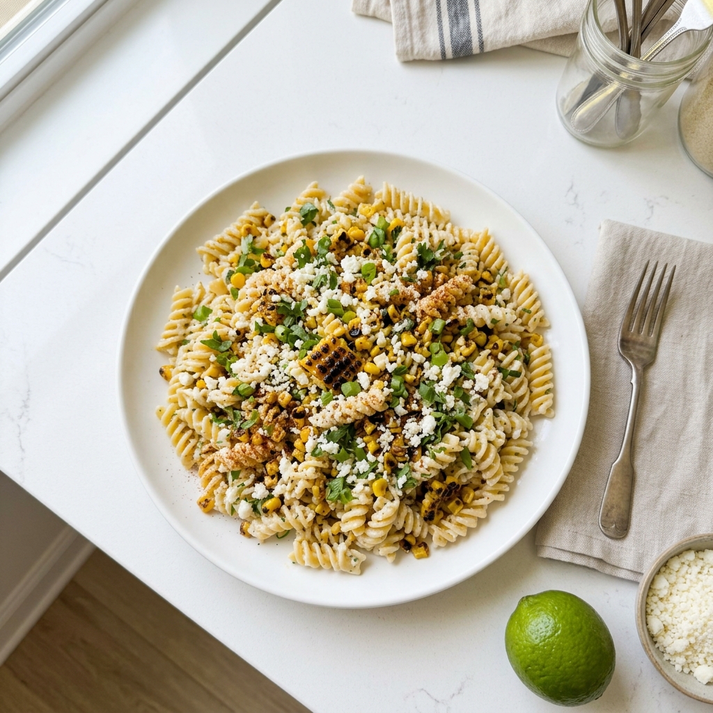 Grilled Corn Elote Pasta Salad Greek Yogurt