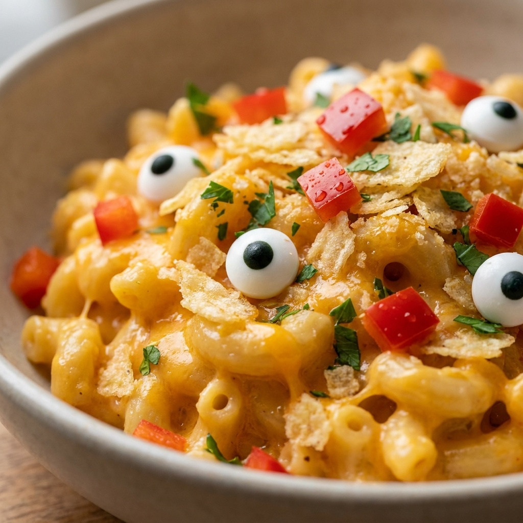 Halloween Monster Mac & Cheese
