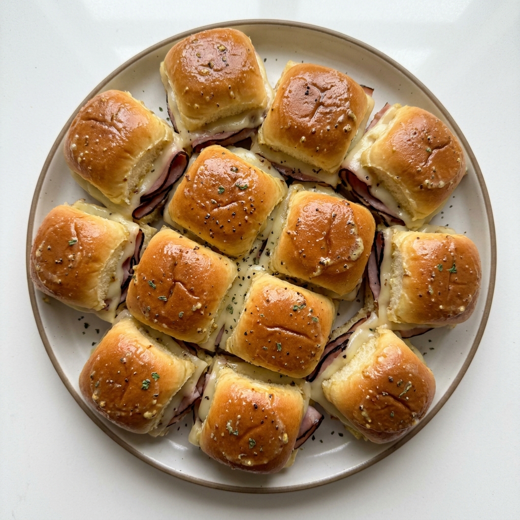 Ham and Cheese Sliders on Hawaiian Rolls