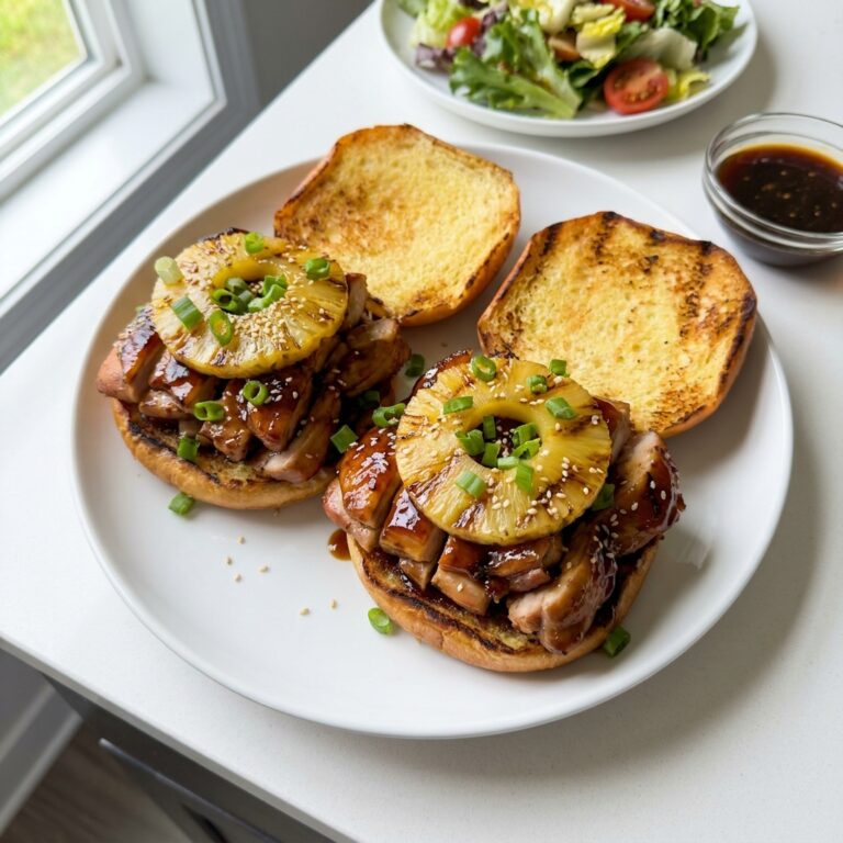 Hawaiian Teriyaki Chicken Sandwiches