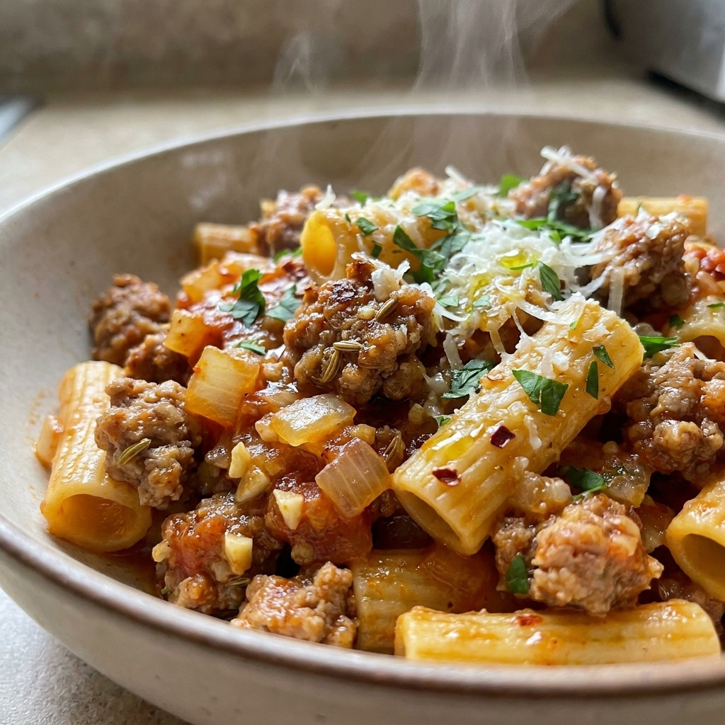 Hearty Italian Sausage Rigatoni Pasta Recipe Easy Best Dinner Idea