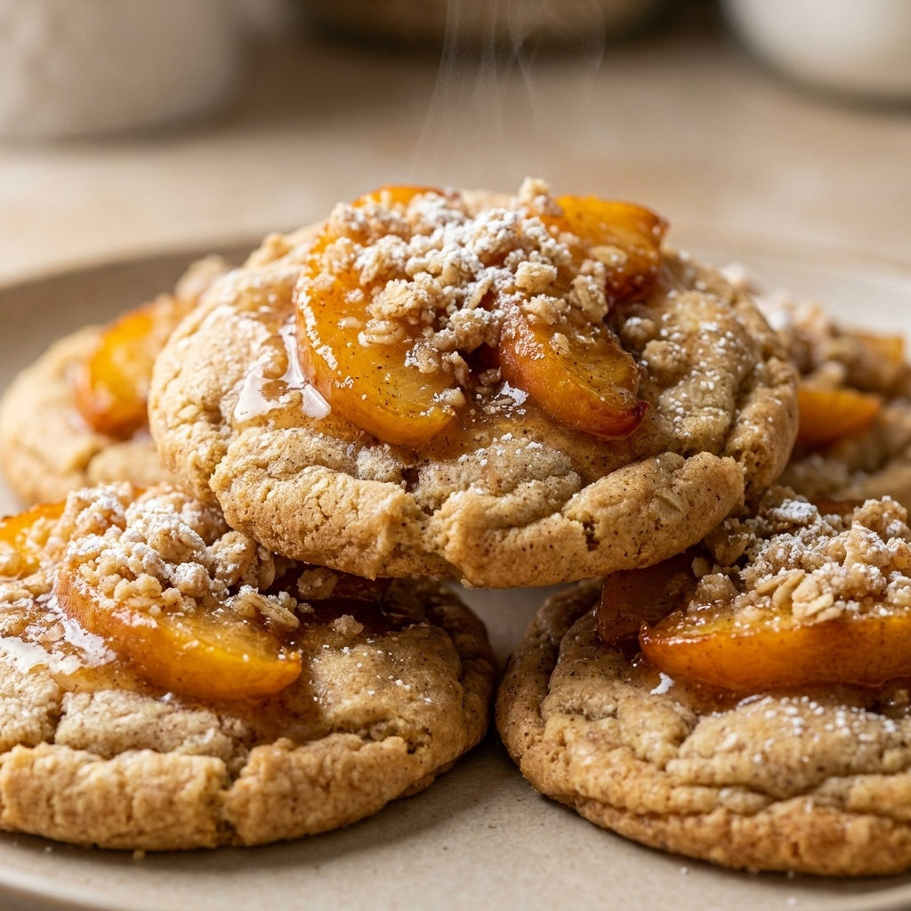 Irresistible Peach Cobbler Cookies