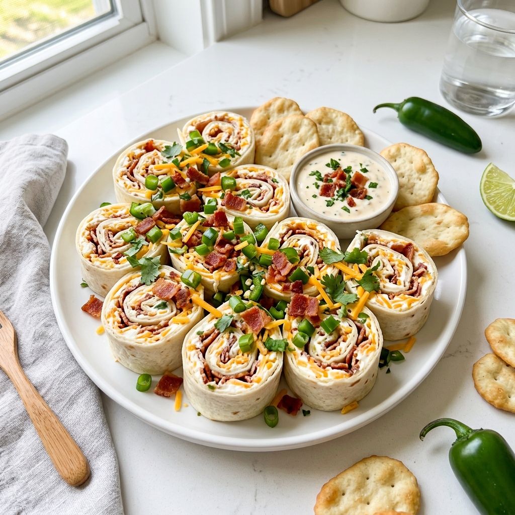Jalapeno Popper Pinwheels – With RITZ Crisp & Thins