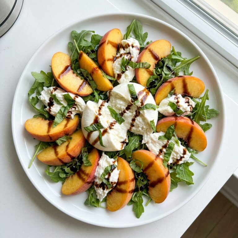 Peach Burrata Summer Salad