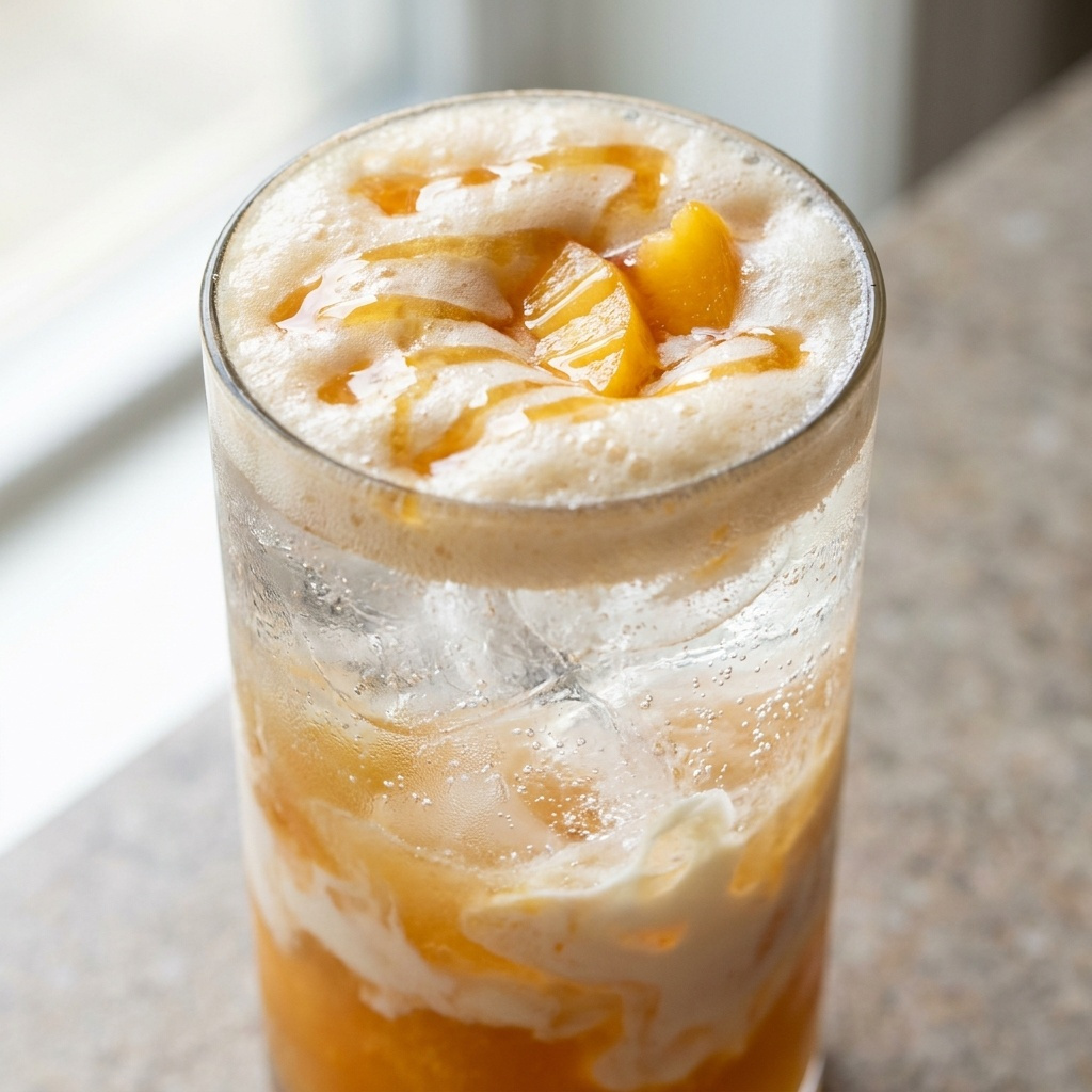 Peach Italian Cream Soda Recipe