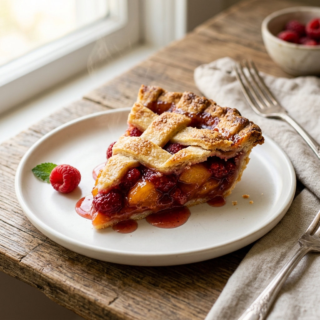 Peach Raspberry Pie